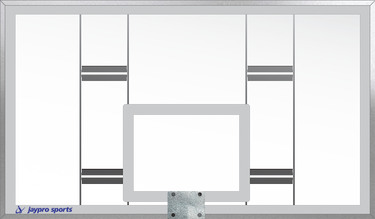 Conversion Backboard - Tempered Glass Conversion Package - NCAA, NFHS Compliant
